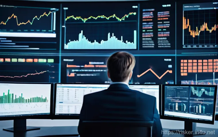 위험관리 실무에서 데이터 분석의 역할 - **Financial Risk Management with Data Analytics**
A dynamic, high-tech financial trading room or...