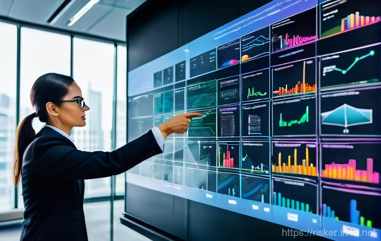 위험관리기술자의 필수 소프트웨어 - **Image Prompt 2: Real-time Cyber Defense and Threat Prediction**
    "A sophisticated and action-or...