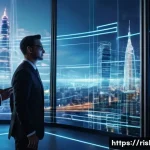 Home 12 위험관리기술자와 관련된 최신 트렌드 - AI and Emerging Tech Risk Management**
"A futuristic cityscape at twilight, where intricate, glowing...